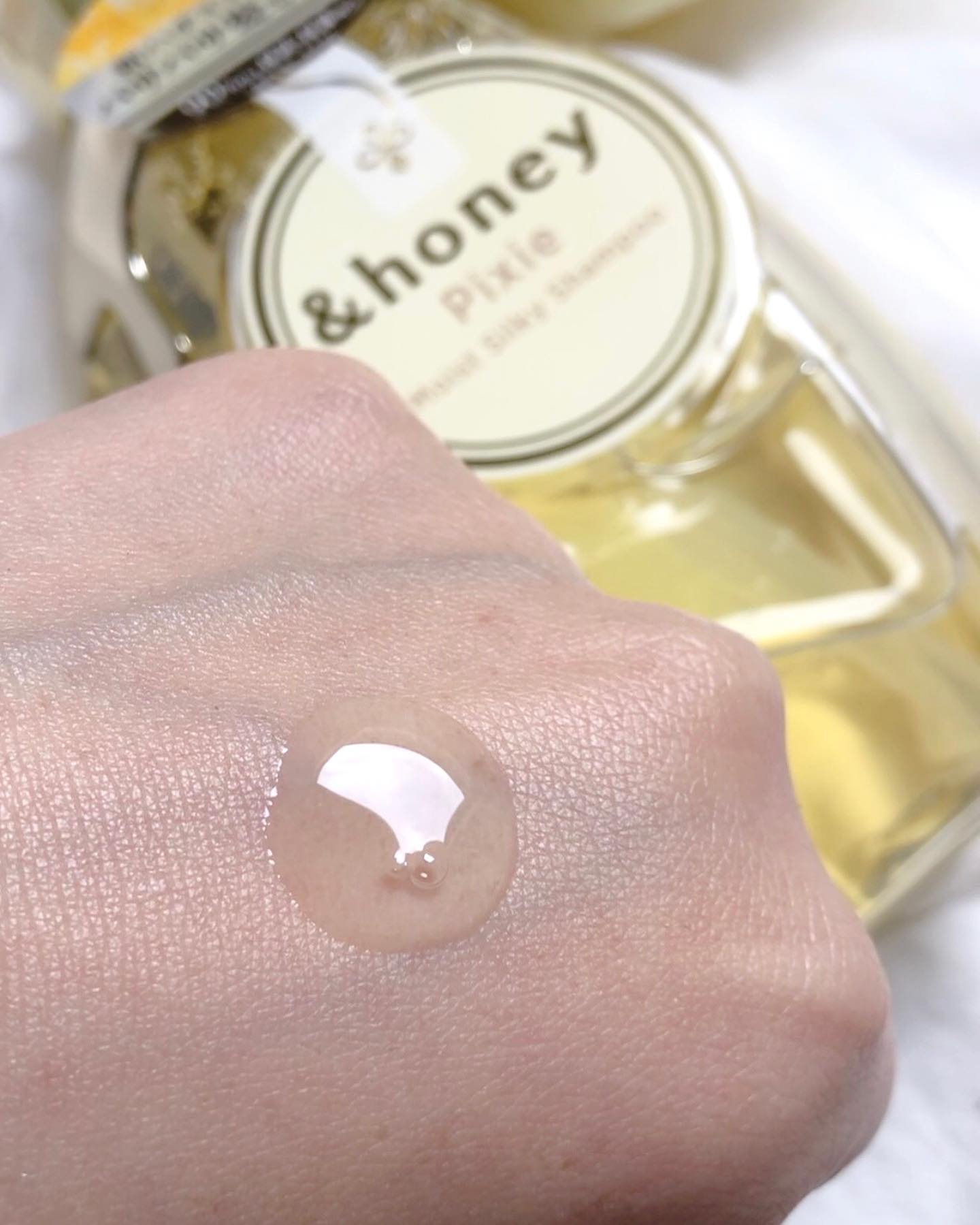 シルキー　スムースモイスチャー　シャンプー　1.0/ヘアトリートメント　2.0 ヘアトリートメント本体445g/&honey/市販シャンプーを使ったクチコミ（3枚目）