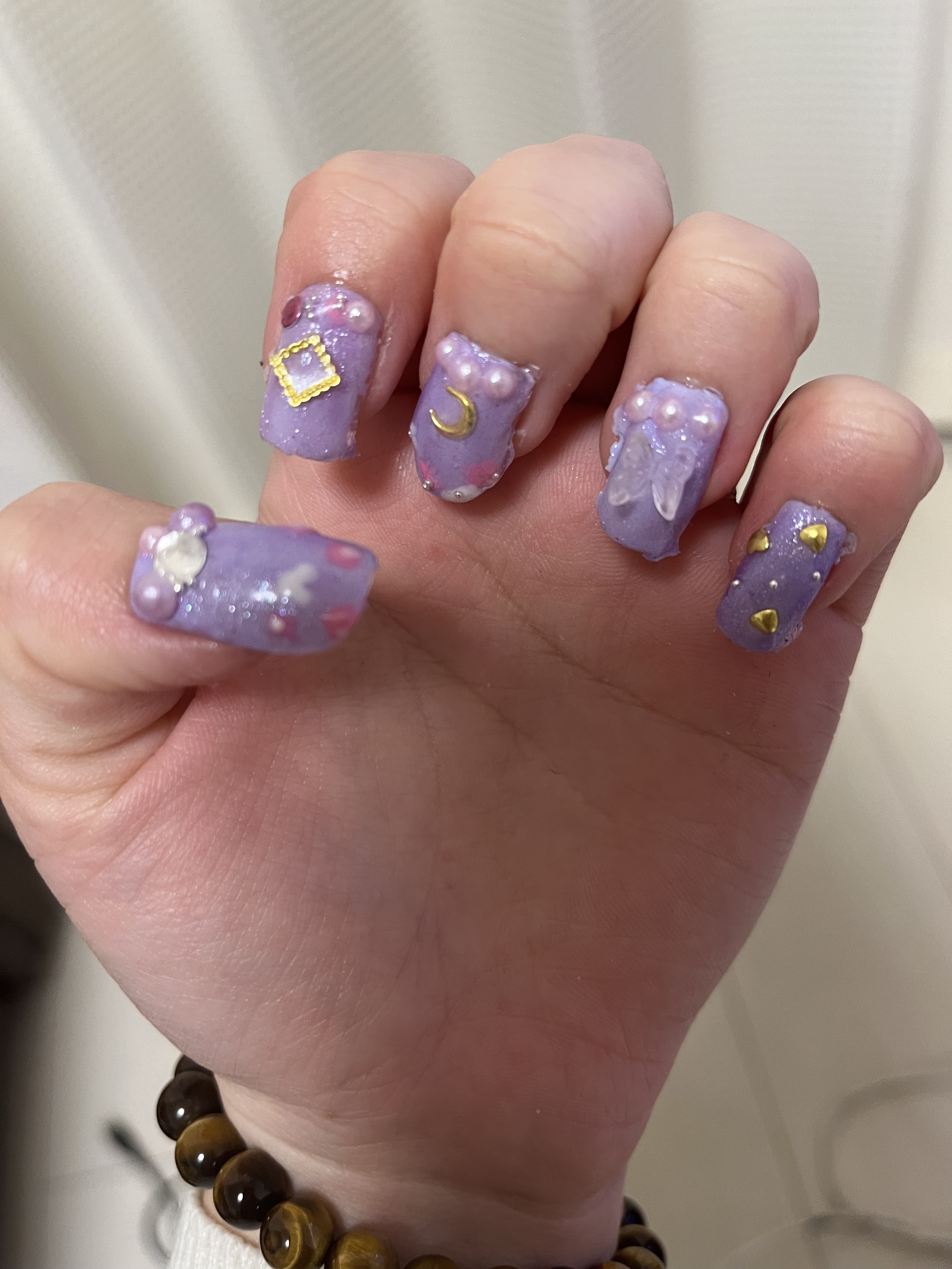 色が変わるネイルパーツ/DAISO/ネイルチップ・パーツを使ったクチコミ（2枚目）