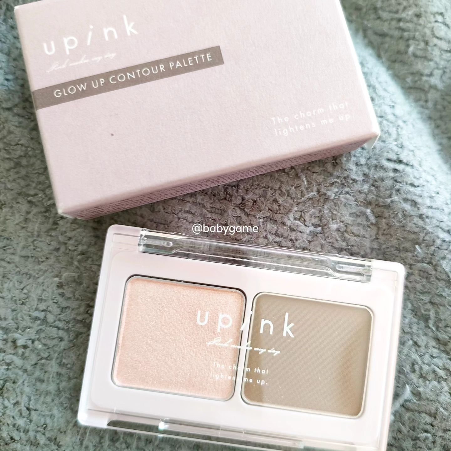 グロウアップコントゥアパレット 01 ロゼグレー/upink/パウダーハイライトを使ったクチコミ（1枚目）