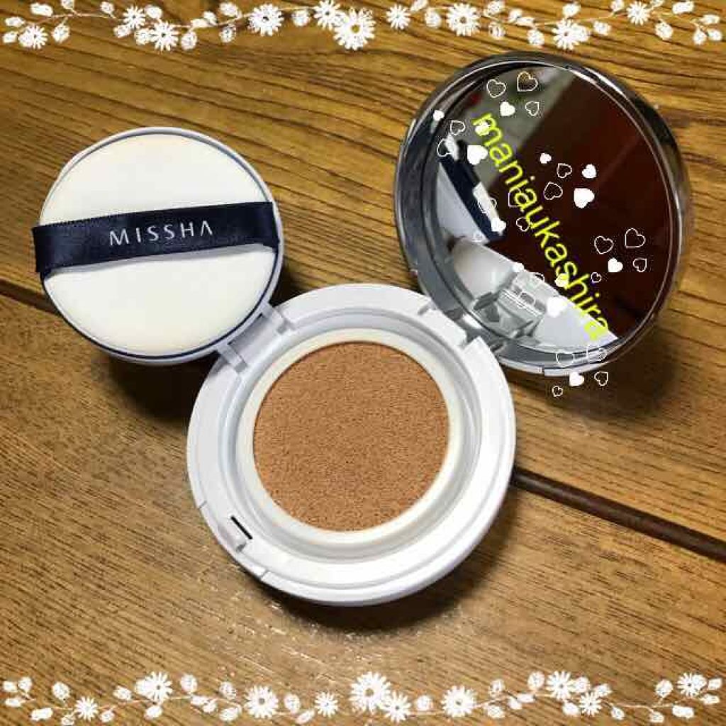 M クッション ファンデーション(モイスチャー)/MISSHA/クッションファンデーションを使ったクチコミ(2枚目)