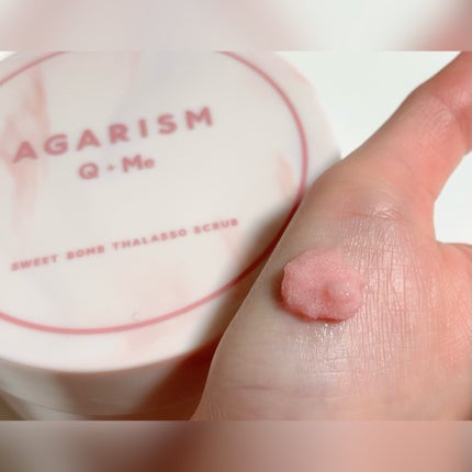 キューミースウィートボムタラソスクラブ ピオニーブーケの香り/AGARISM/ボディスクラブを使ったクチコミ(4枚目)