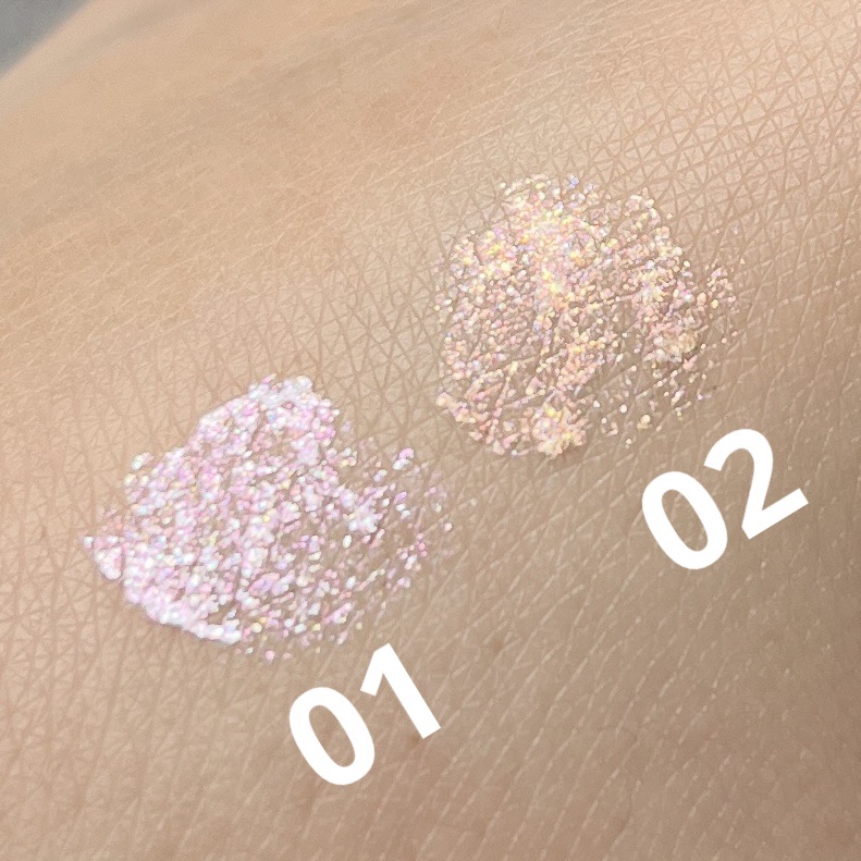 アンドバイロムアンド　グラッシーアイグリッター/&nd by rom&nd/グリッターを使ったクチコミ（2枚目）