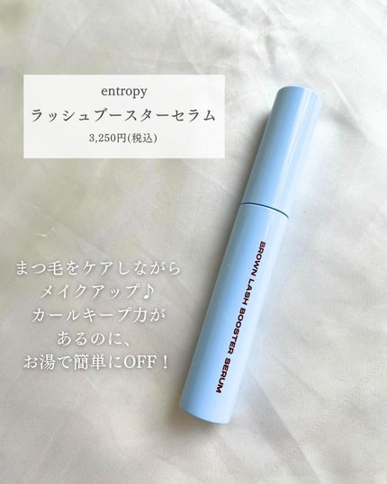 ブロウアンドラッシュブースターセラム/ENTROPY/マスカラを使ったクチコミ(2枚目)