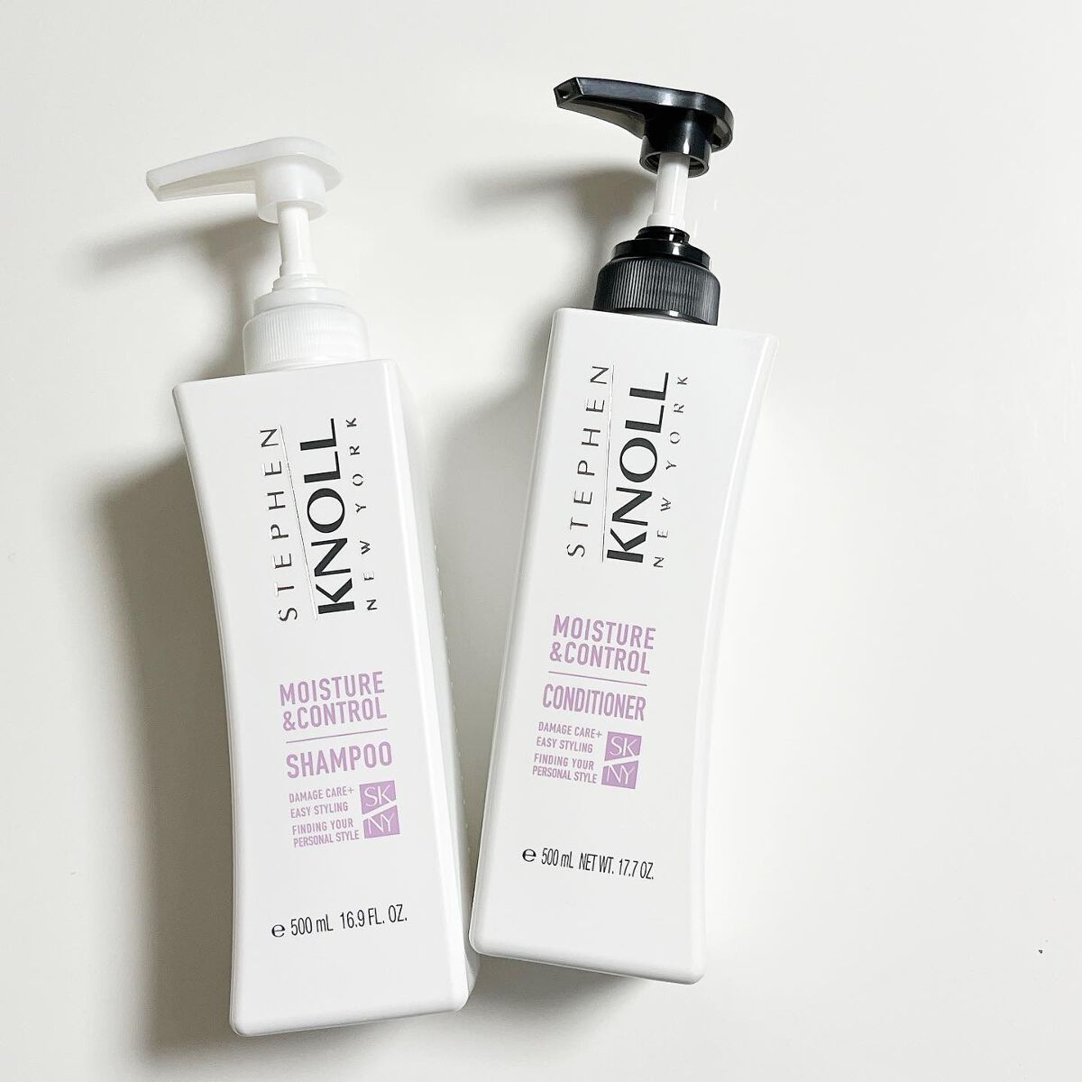 モイスチュアコントロール シャンプー Ｗ/コンディショナー Ｗ シャンプー本体 500ml/スティーブンノル ニューヨーク/市販シャンプーを使ったクチコミ（1枚目）