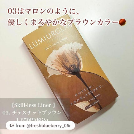 スキルレスライナー/LUMIURGLAS/リキッドアイライナーを使ったクチコミ(2枚目)