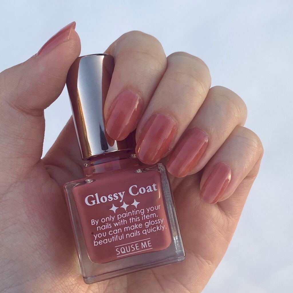 グロッシーコート/スキューズミー/オールインワンネイルを使ったクチコミ(1枚目)