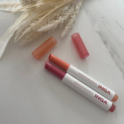 ウォーターグローメルティングバーム/INGA/口紅を使ったクチコミ(6枚目)