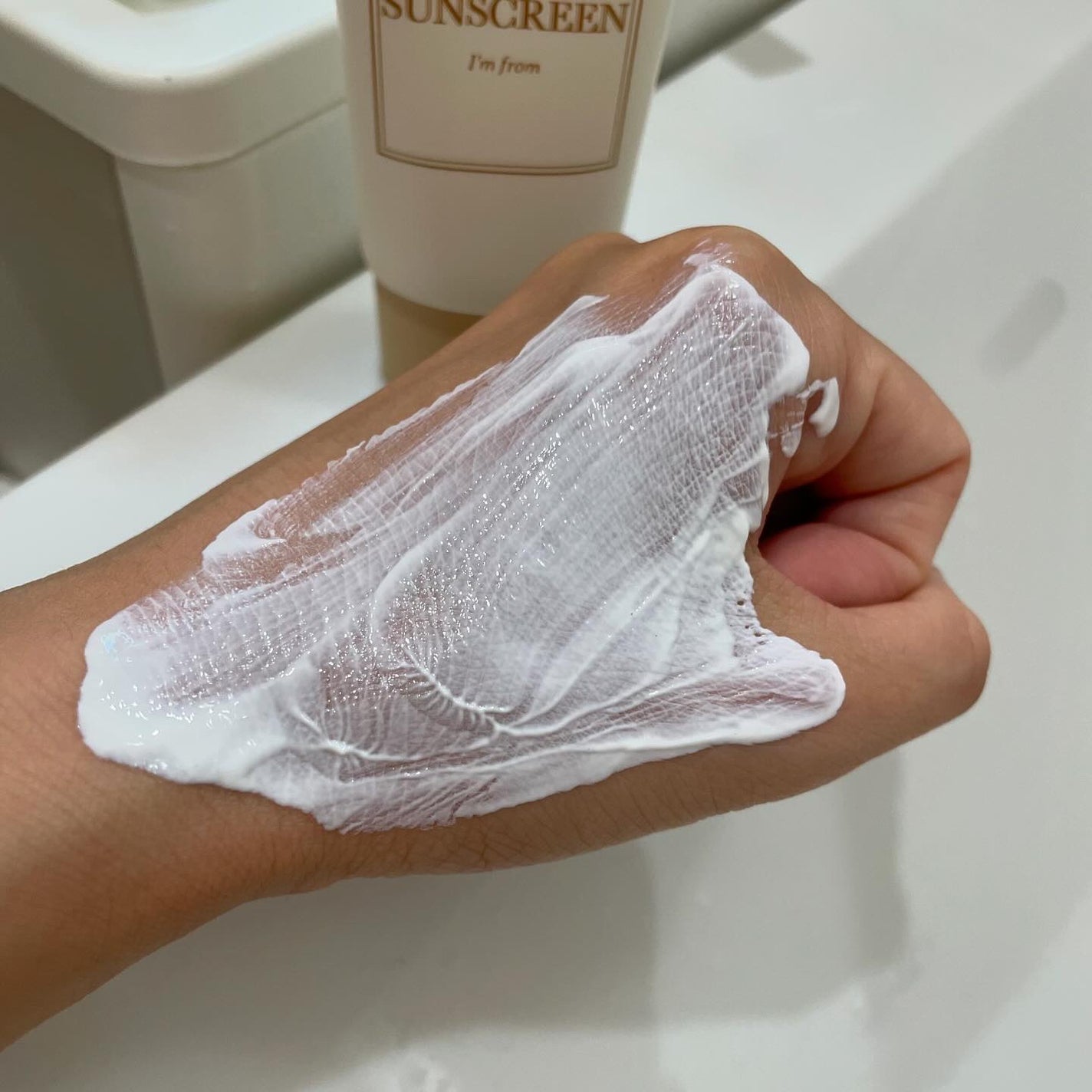 ライスサンスクリーン/I'm from/日焼け止めクリームを使ったクチコミ(5枚目)