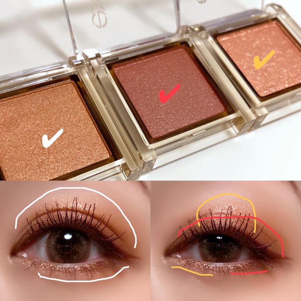 アイプランナー/excel/単色アイシャドウを使ったクチコミ(4枚目)