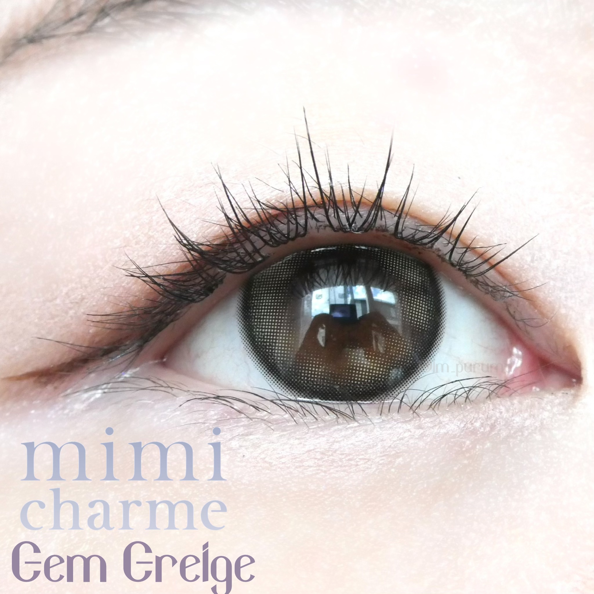 mimi charme 1day ジェムグレージュ/mimi charme/ワンデー（１DAY）カラコンを使ったクチコミ（1枚目）