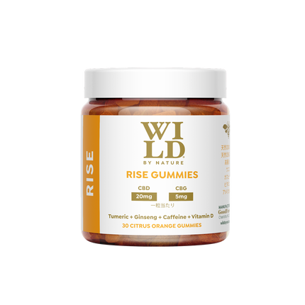 Wild by Nature CBD + アダプトゲン グミ:ライズ/RISE