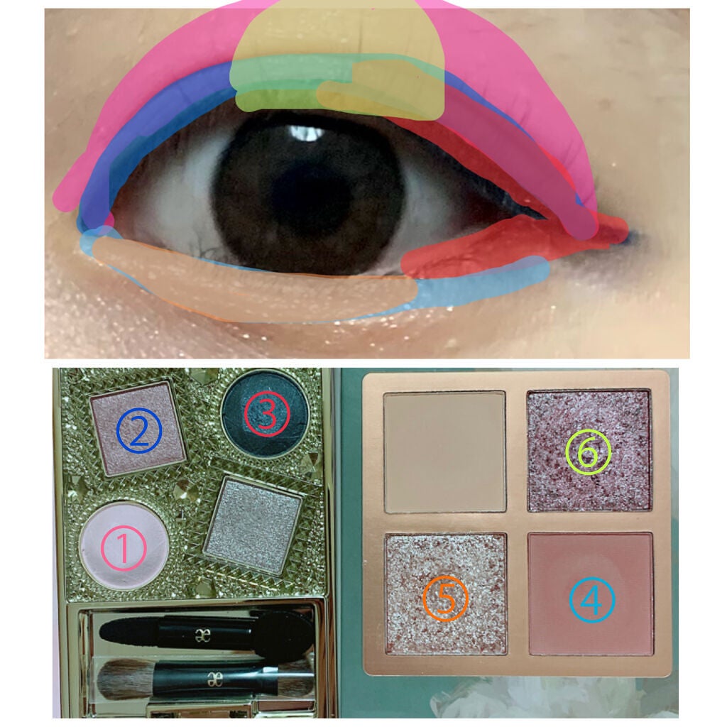 エレガンス ヌーヴェル アイズ/Elégance/アイシャドウパレットを使ったクチコミ(4枚目)