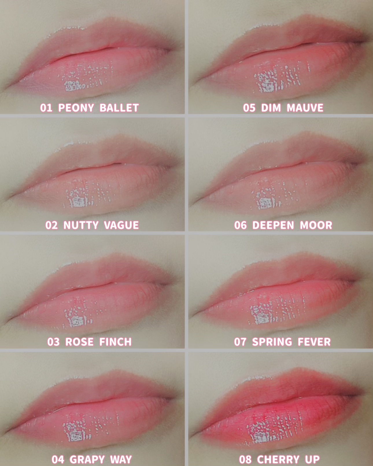 グラスティングカラーグロス/rom&nd/リップグロスを使ったクチコミ（3枚目）