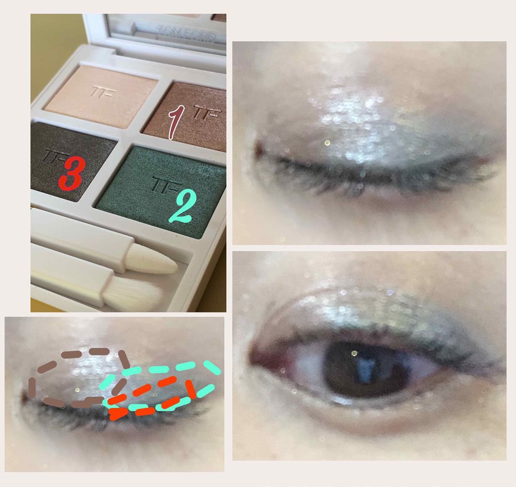 ソレイユ アイ カラー クォード/TOM FORD BEAUTY/アイシャドウパレットを使ったクチコミ(3枚目)