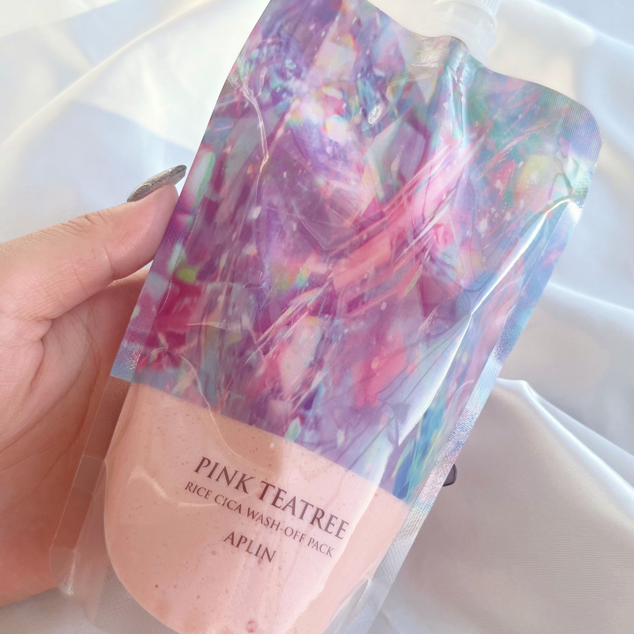 ピンクティーツリーライスシカウォッシュオフパック/APLIN/洗い流すパック・マスクを使ったクチコミ（1枚目）