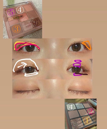 シャドウパレット/dasique/アイシャドウパレットを使ったクチコミ(2枚目)