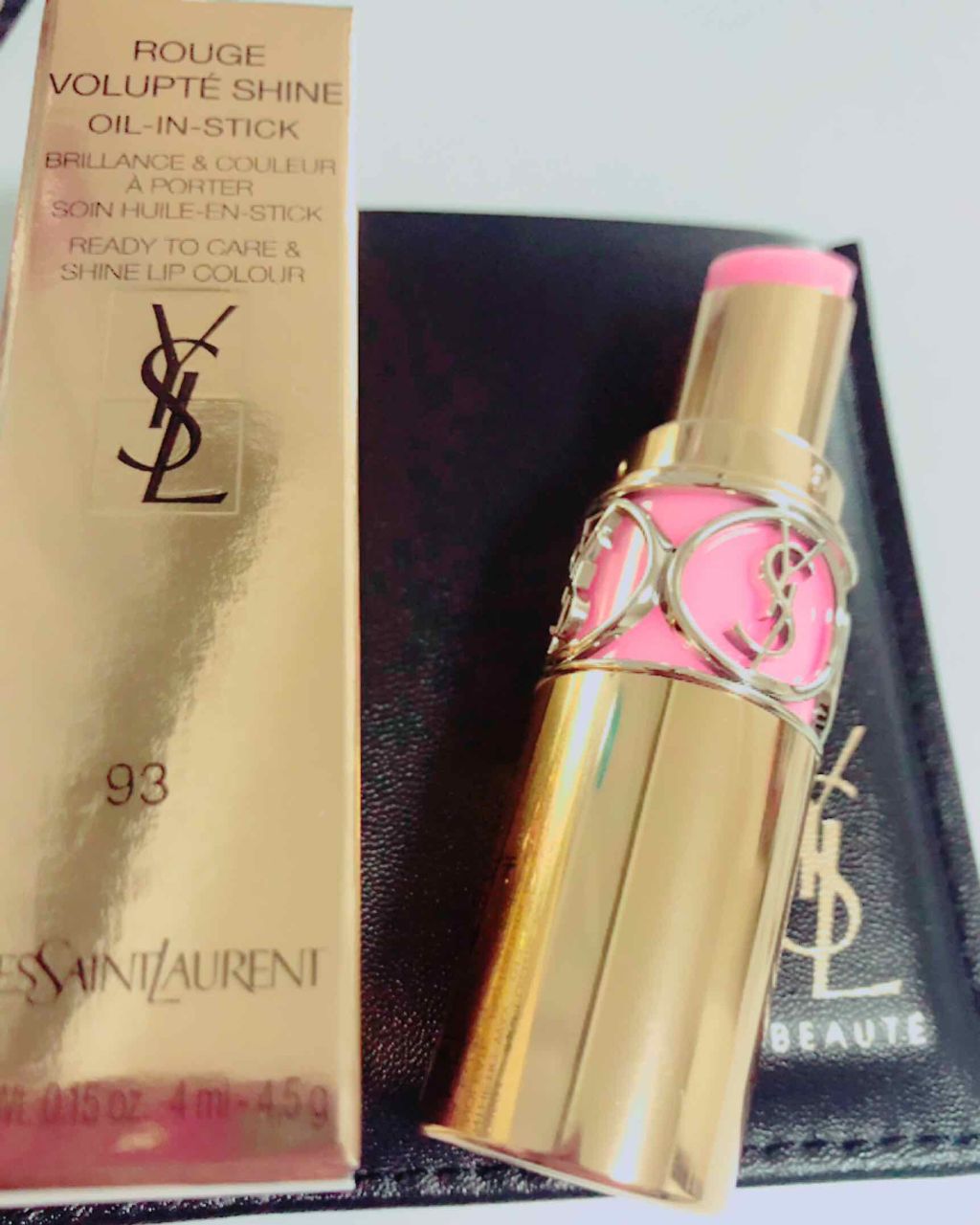 ルージュ ヴォリュプテ シャイン/YVES SAINT LAURENT BEAUTE/口紅を使ったクチコミ(2枚目)