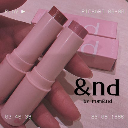 メロウスティックチーク /&nd by rom&nd/ジェル・クリームチークを使ったクチコミ(1枚目)