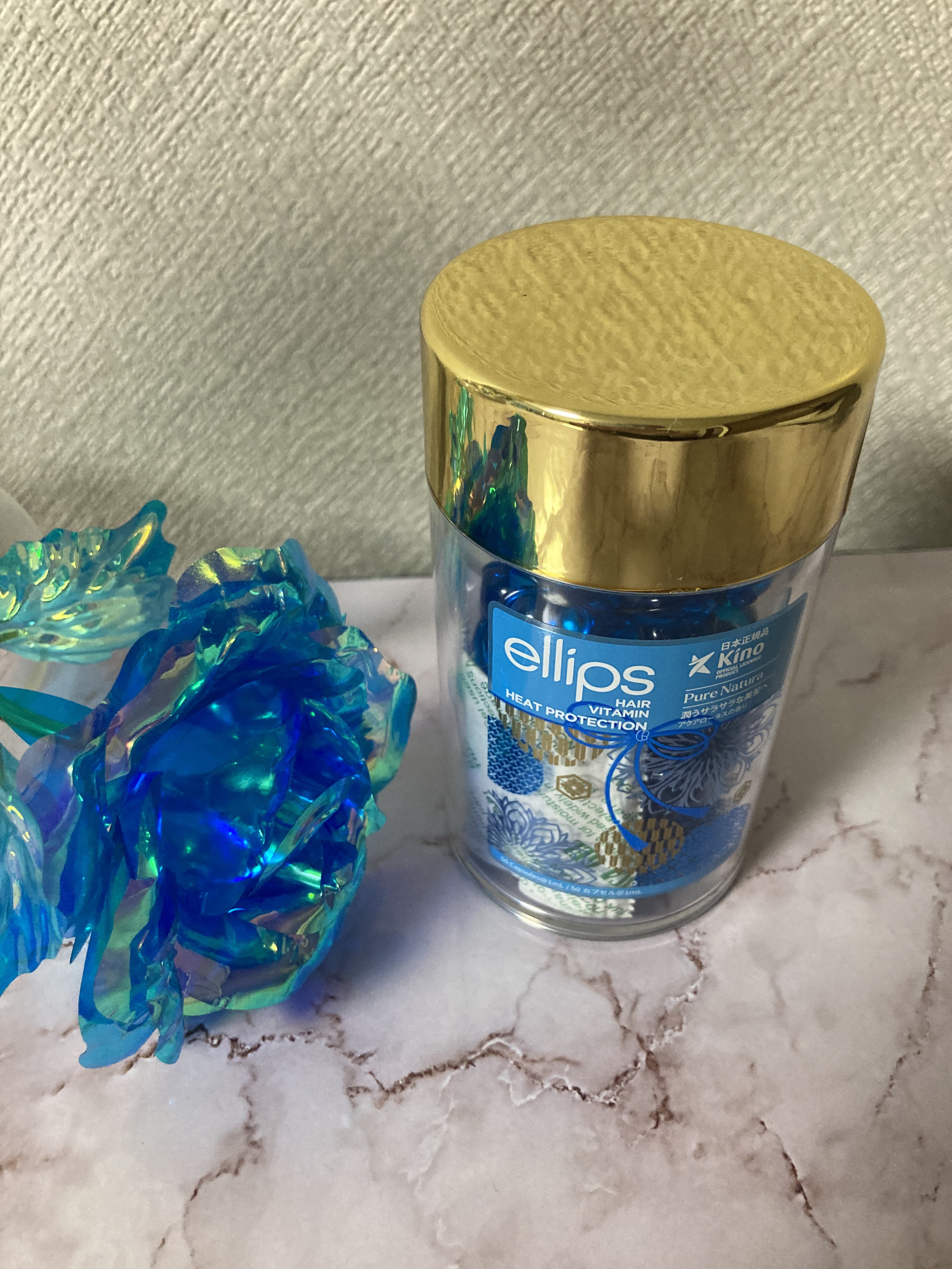 『日本限定』　ヘアーオイル【ピュアナチュラ】/ellips/ヘアオイルを使ったクチコミ（1枚目）