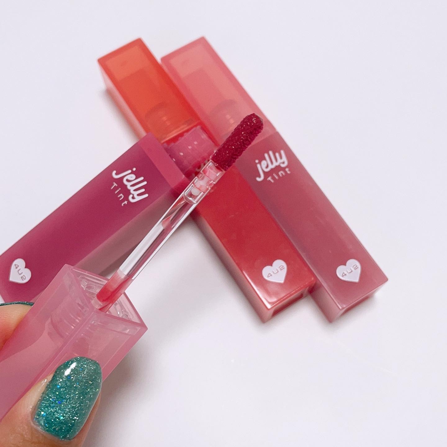 ジェリーティント #04 ジューシーフレッシュ/4U2/リップティントを使ったクチコミ（2枚目）