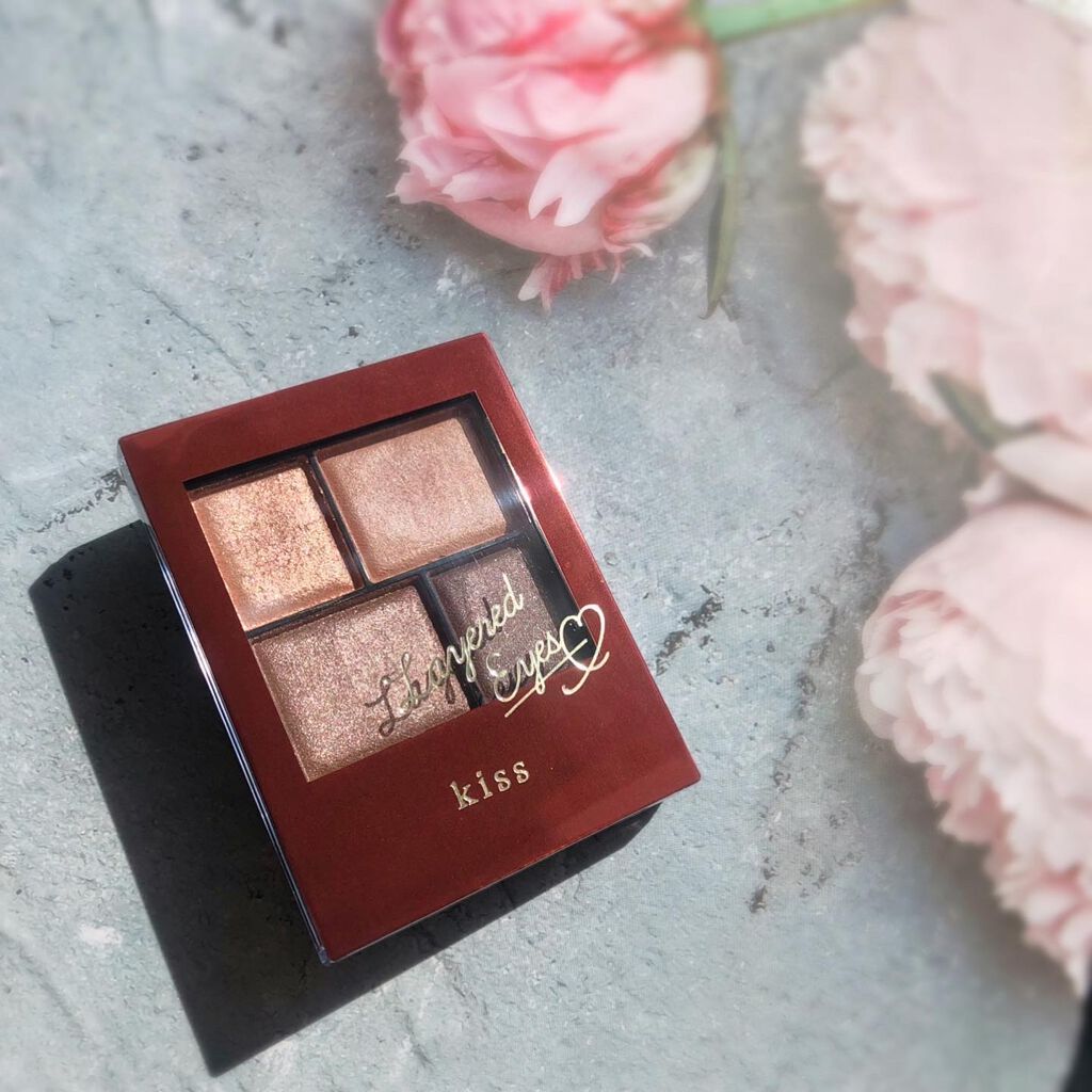 レイヤードアイズX/KiSS/アイシャドウパレットを使ったクチコミ(4枚目)