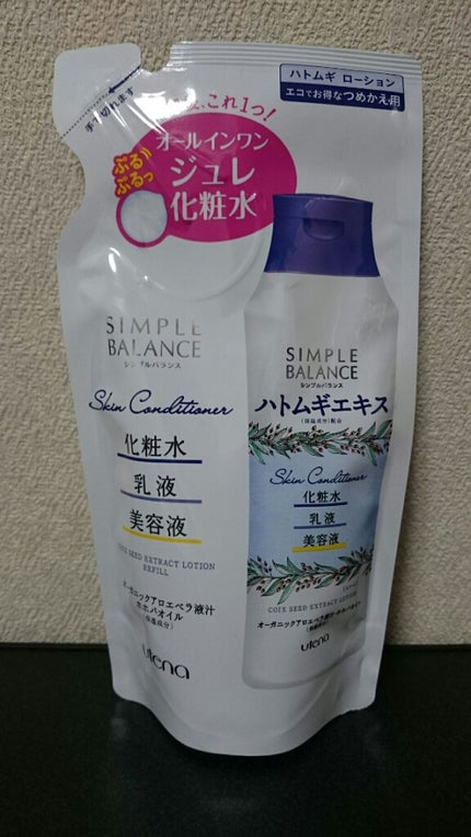 ハトムギローション/シンプルバランス/オールインワン化粧品を使ったクチコミ(1枚目)