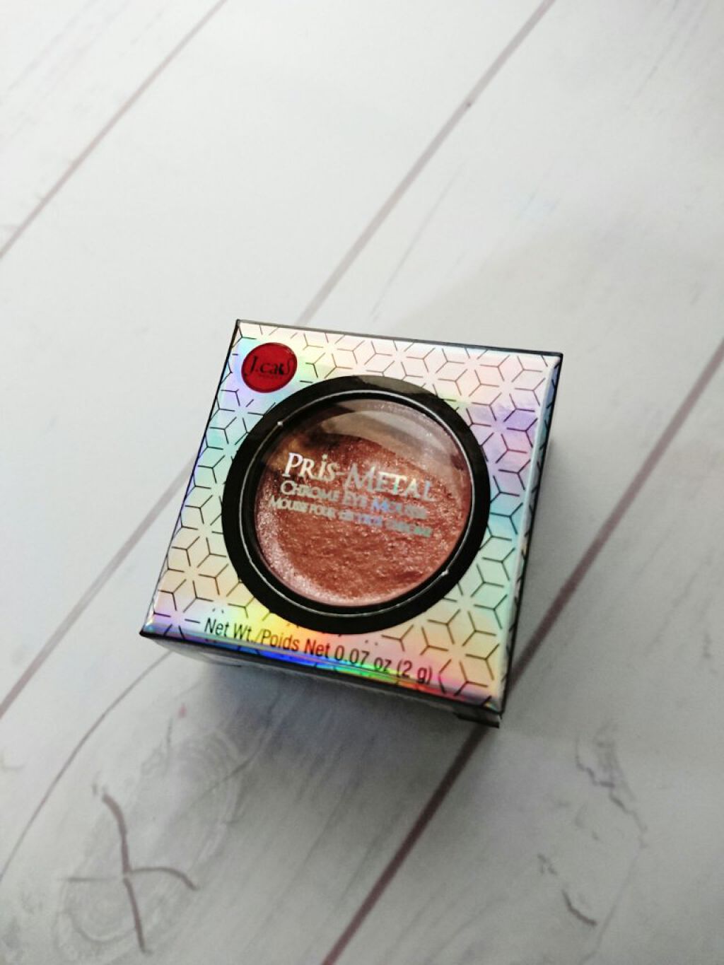 PRIS-METAL CHROME EYE MOUSSE/J. Cat Beauty/単色アイシャドウを使ったクチコミ（3枚目）