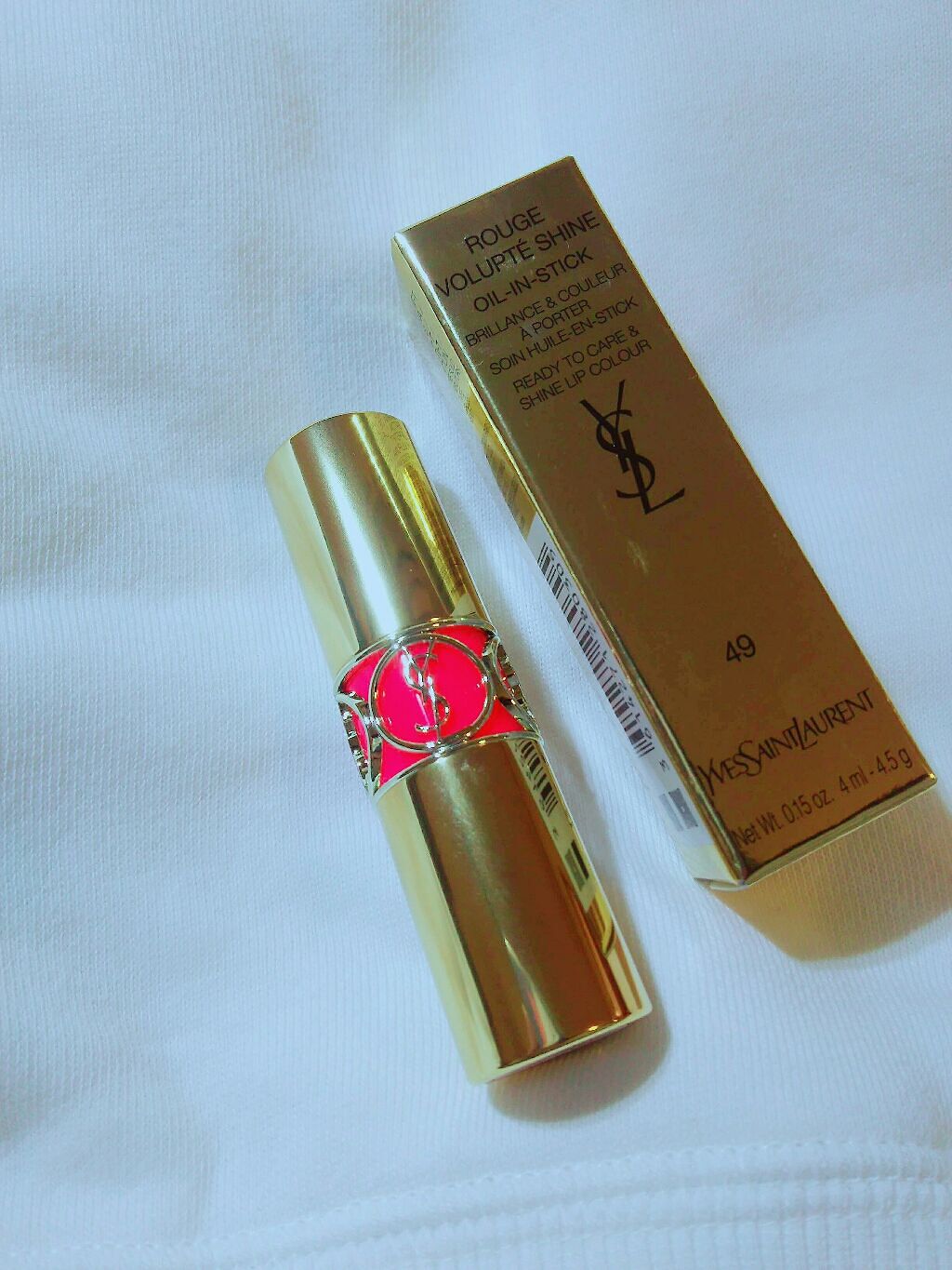 ルージュ ヴォリュプテ シャイン/YVES SAINT LAURENT BEAUTE/口紅を使ったクチコミ(1枚目)