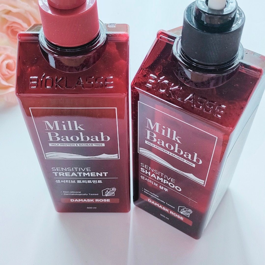 センシティブ シャンプー / トリートメント ダマスクローズ/ミルクバオバブ/市販シャンプーを使ったクチコミ(2枚目)