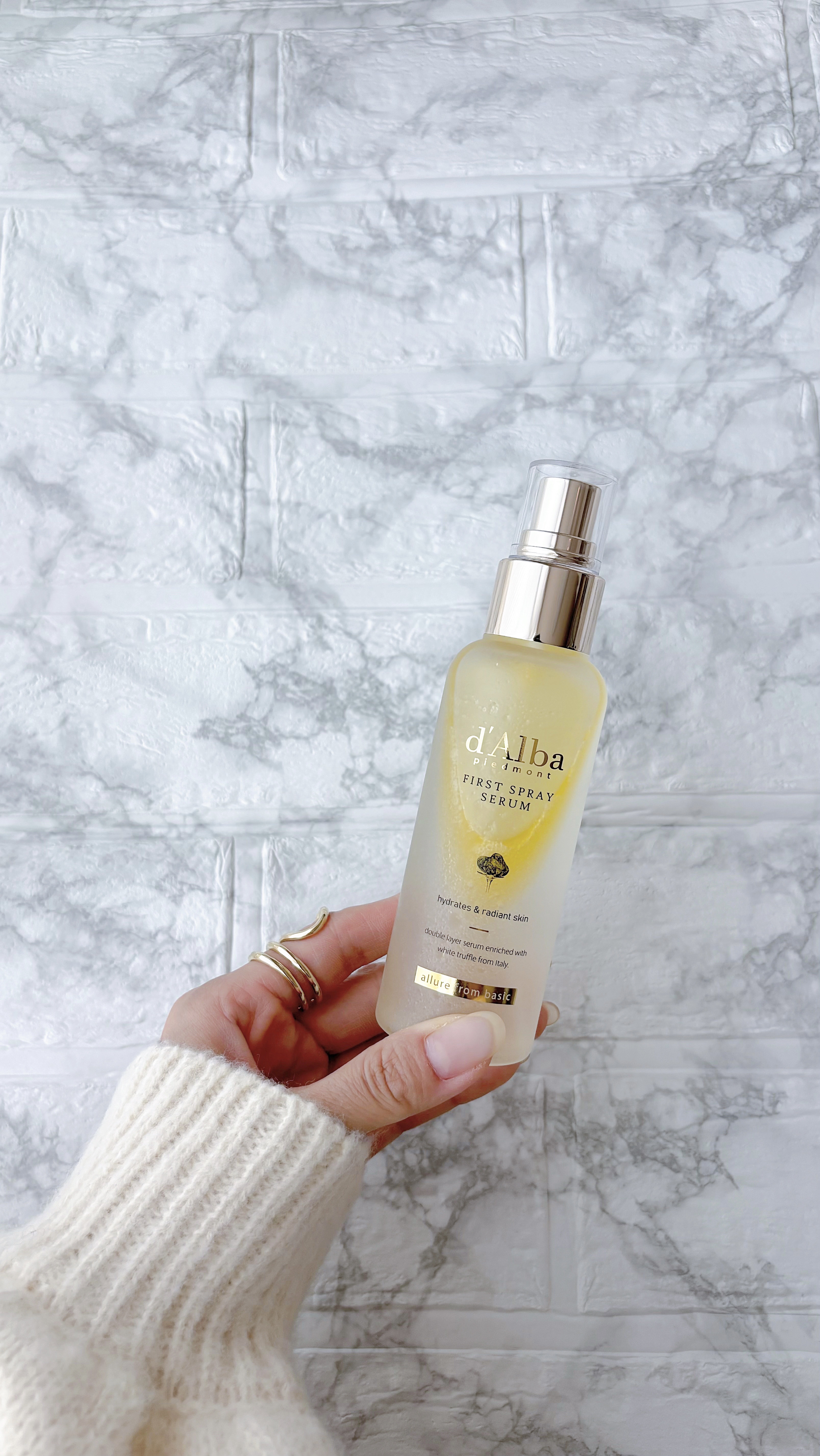 ダルバ ホワイトトリュフファーストスプレーセラム/ダルバ/ミスト状化粧水を使ったクチコミ（1枚目）