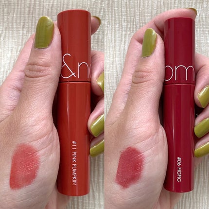 ジューシーラスティングティント/rom&nd/リップティントを使ったクチコミ(3枚目)