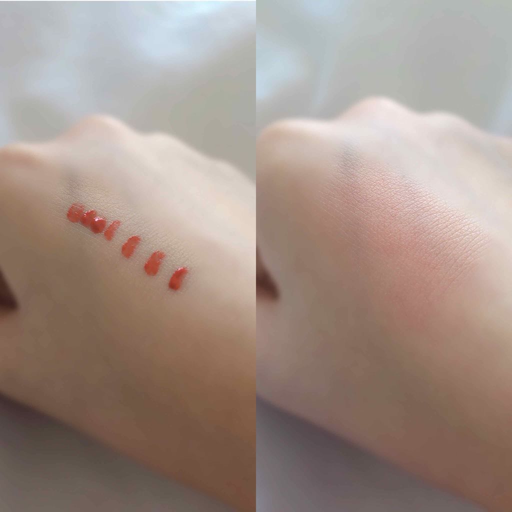 フレッシュ フルーツ ジュース エクストラクション ブラッシュ/SKINFOOD/リキッドチークを使ったクチコミ(2枚目)