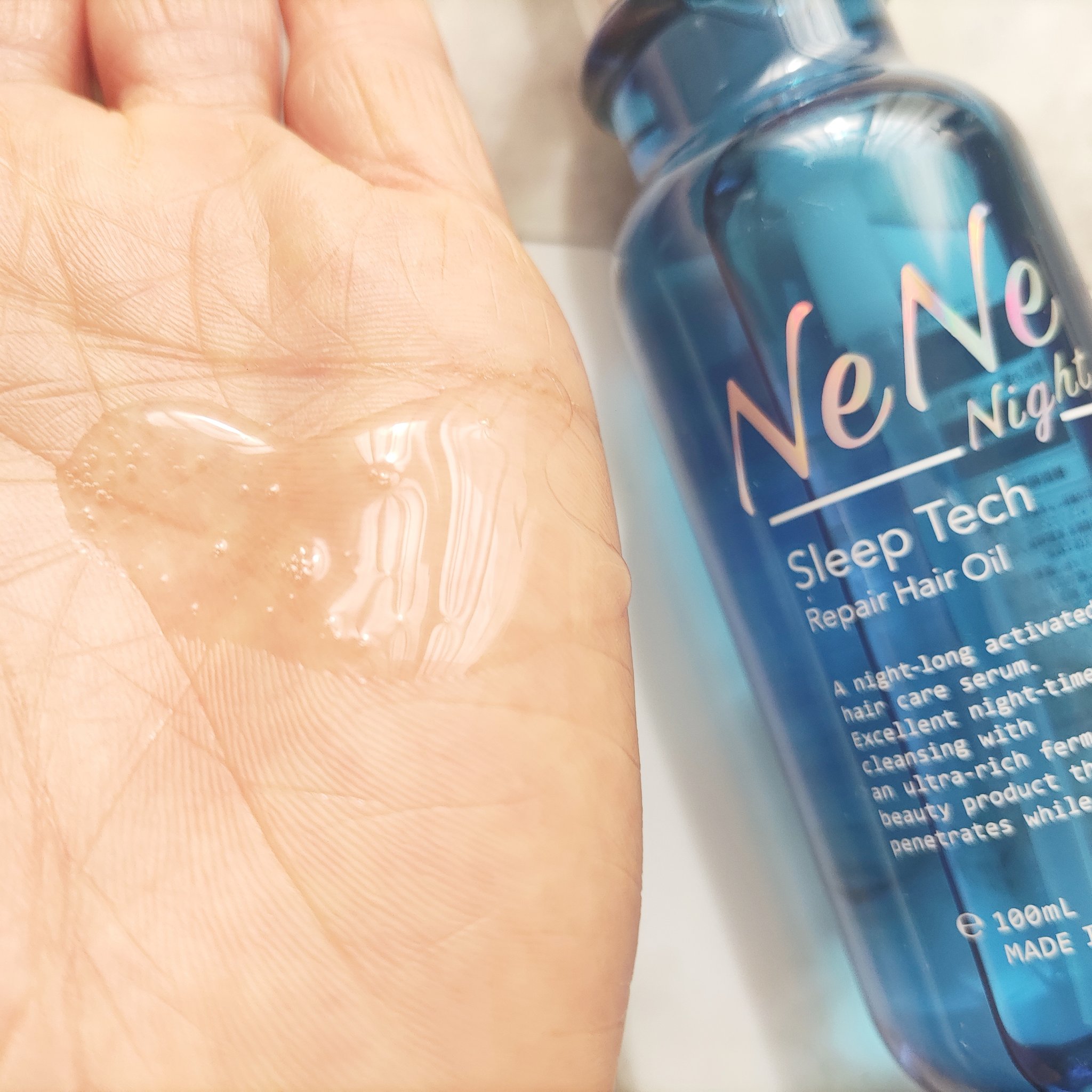 スリープテック リペア ヘアオイル/NeNe Night/ヘアオイルを使ったクチコミ（2枚目）