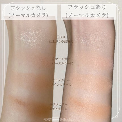 CHEER me COLOR アイシャドウ/セリア/アイシャドウパレットを使ったクチコミ(3枚目)