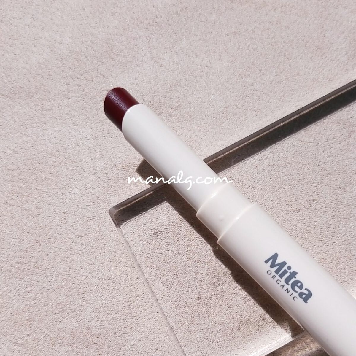 セラムオイルリップスティック  フィグタルト/ミティア オーガニック/口紅を使ったクチコミ（2枚目）
