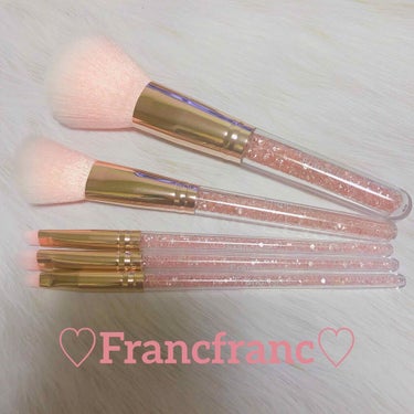 フランフラン ファビュラスフェイスブラシのクチコミ「♡Francfranc♡

*ファビュラス フェィスブラシ
*ファビュラス チークブラシ
*フ.....」（1枚目）