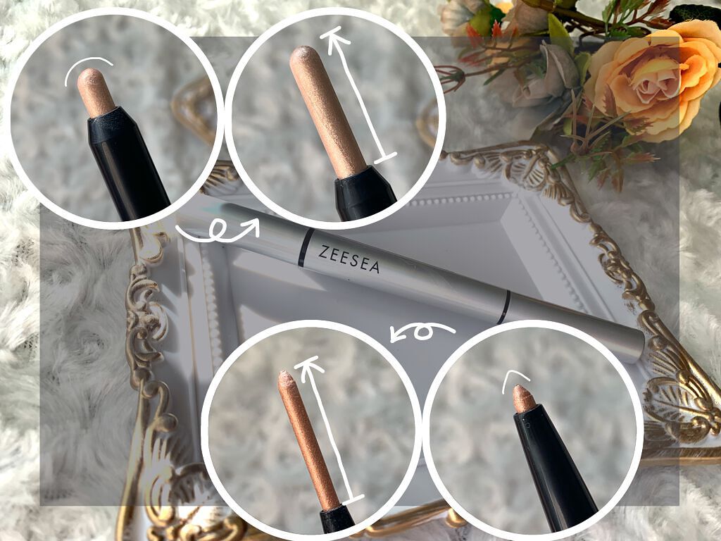 ダイヤモンドシリーズダブル カラー アイシャドウ、涙袋ペン/ZEESEA/スティックアイシャドウを使ったクチコミ（2枚目）