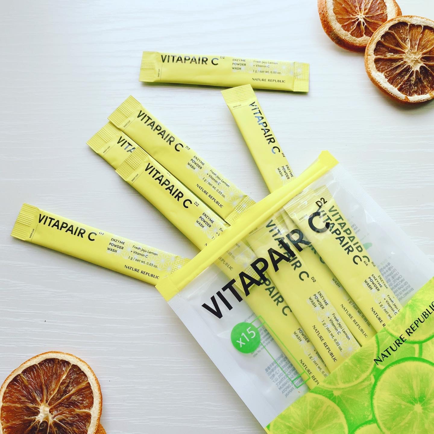 ビタペアC酵素洗顔パウダー/ネイチャーリパブリック/洗顔パウダーを使ったクチコミ（1枚目）