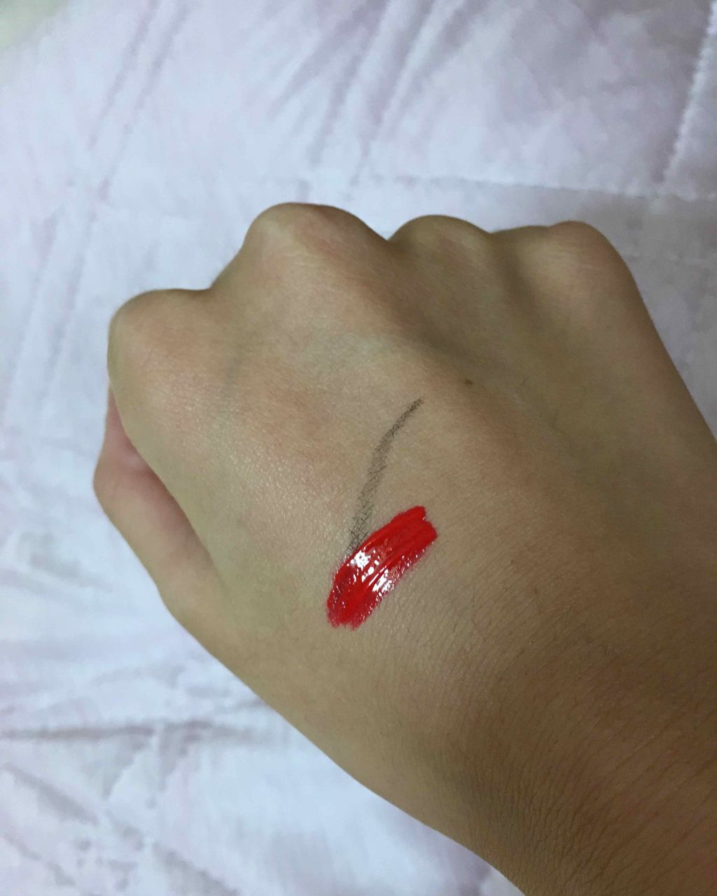 リップティントマット 02 レッド/キャンメイク/リップグロスを使ったクチコミ（3枚目）