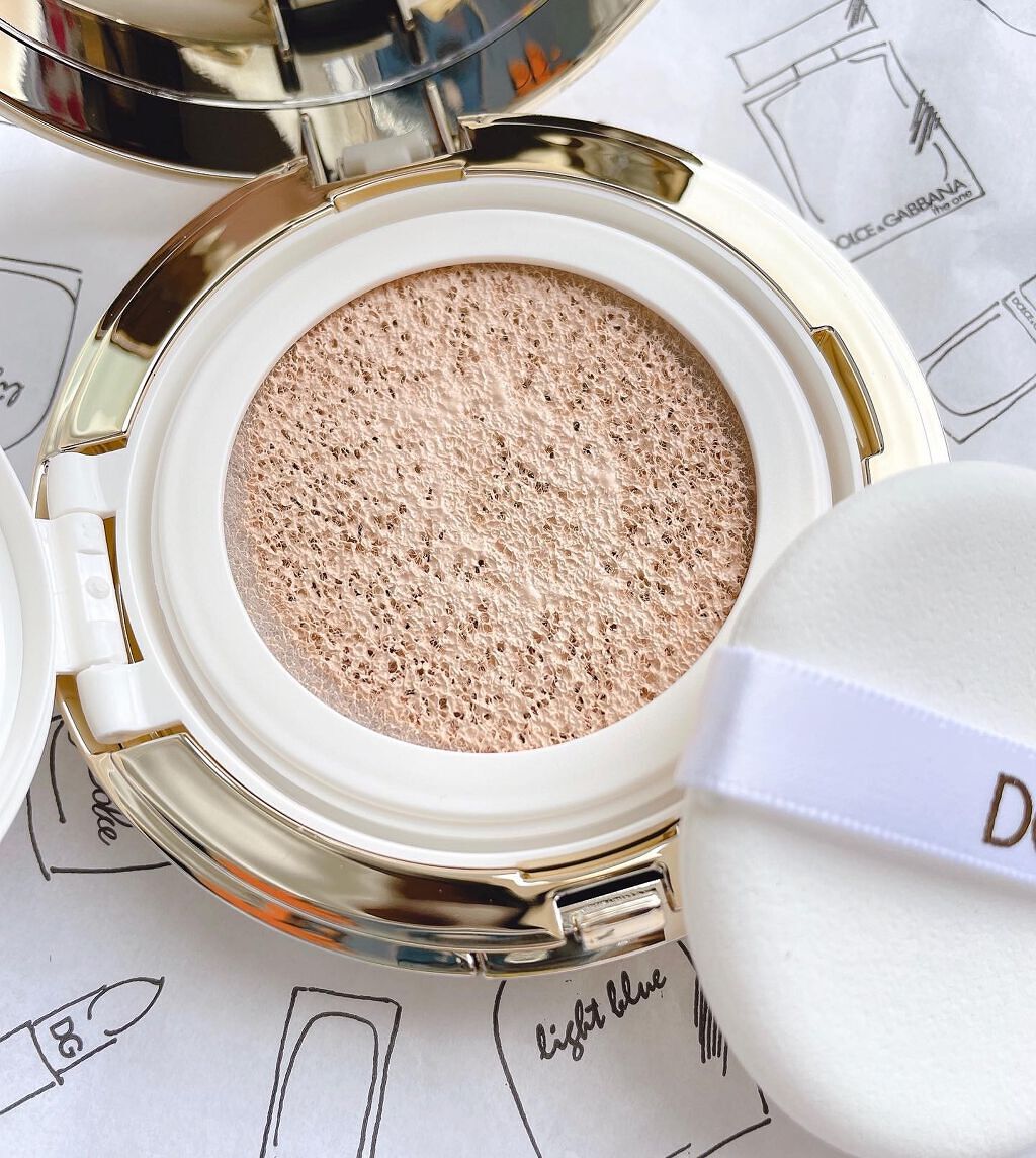 ソーラーグロウ ヘルシーグロウ クッションファンデーション/DOLCE&GABBANA BEAUTY/クッションファンデーションを使ったクチコミ（3枚目）