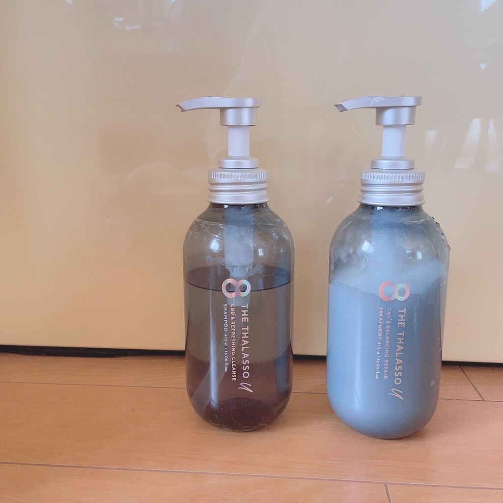 エイトザタラソ ユー CBD&リフレッシング クレンズ 美容液シャンプー/CBD&バランシング ダメージリペア 美容液ヘアトリートメント/エイトザタラソ/市販シャンプーを使ったクチコミ(1枚目)