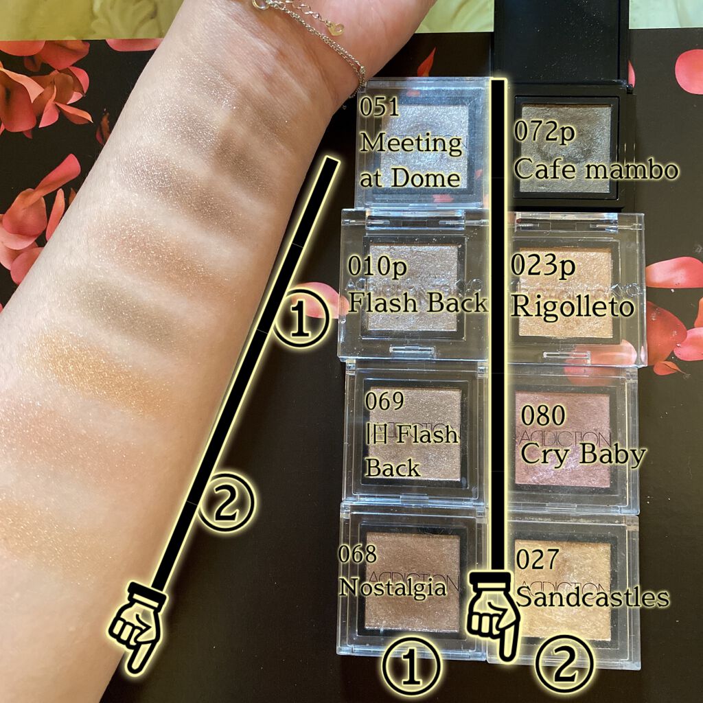 アディクション ザ アイシャドウ パール/ADDICTION/単色アイシャドウを使ったクチコミ(2枚目)