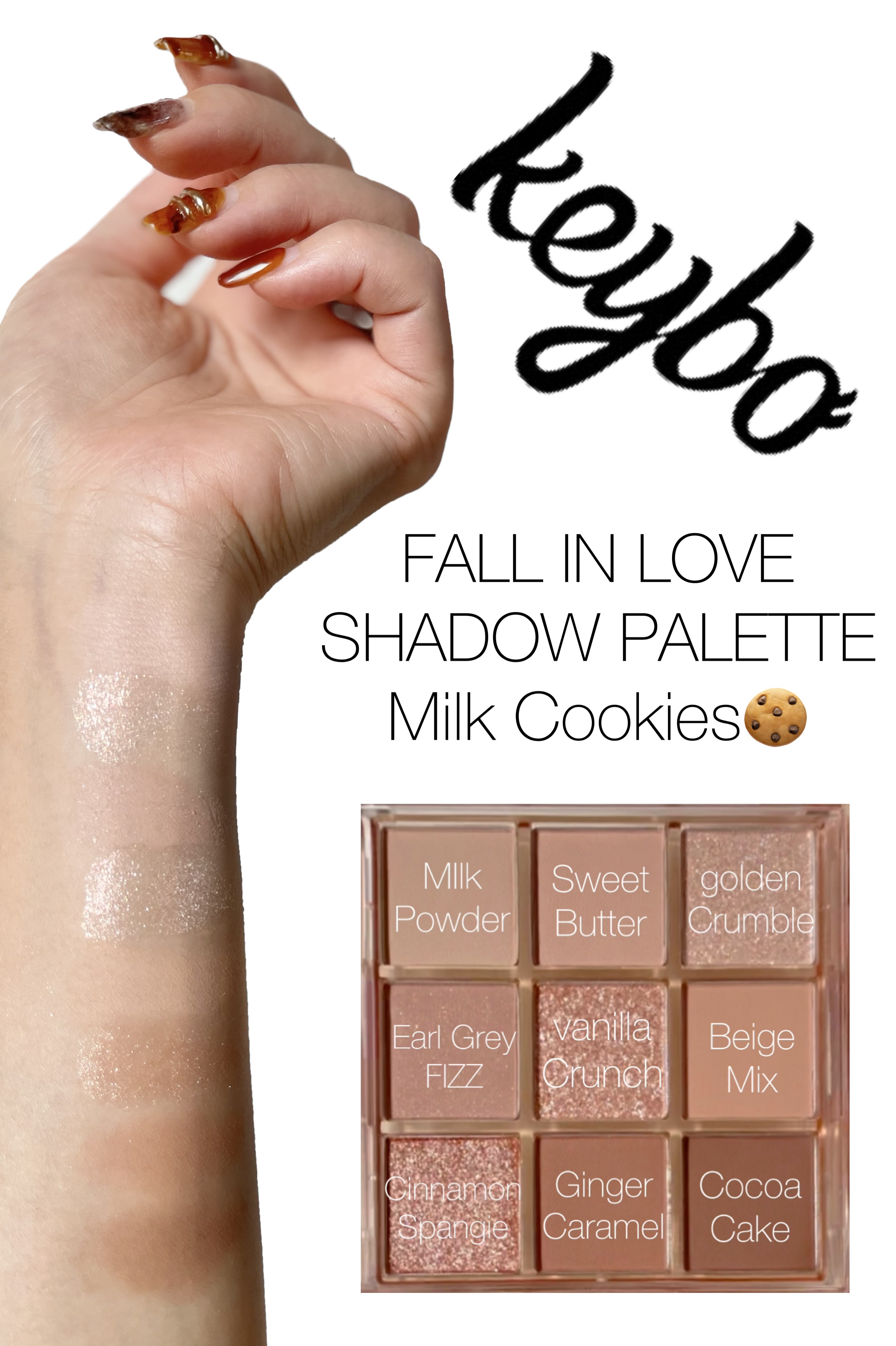 KEYBO FALL IN LOVE SHADOW PALETTE/keybo/アイシャドウパレットを使ったクチコミ（1枚目）