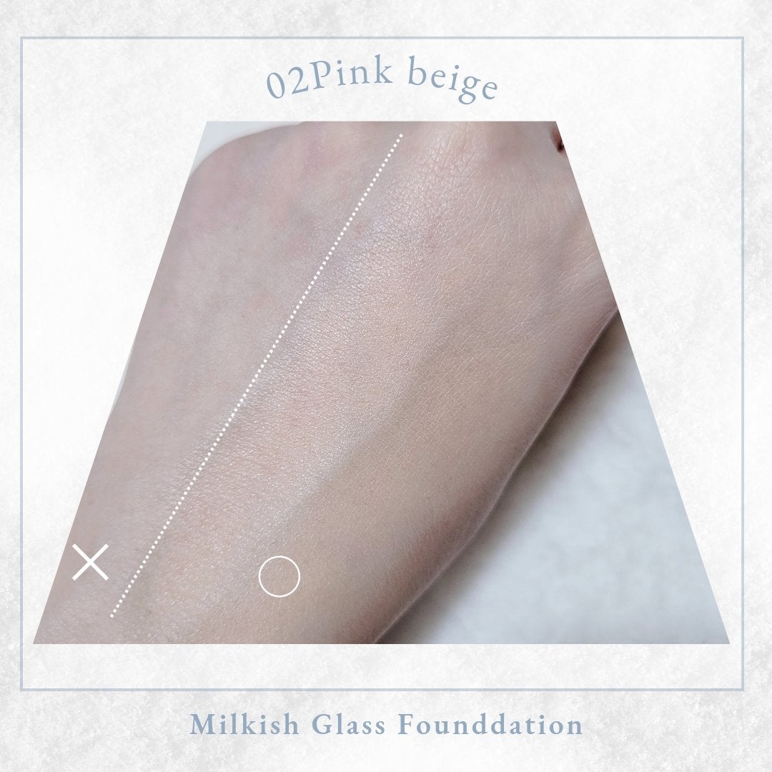 ミルキッシュガラスファンデ/KiSS/リキッドファンデーションを使ったクチコミ(3枚目)