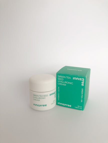 グリーンティーシード ヒアルロン クリーム/innisfree/フェイスクリームを使ったクチコミ(2枚目)