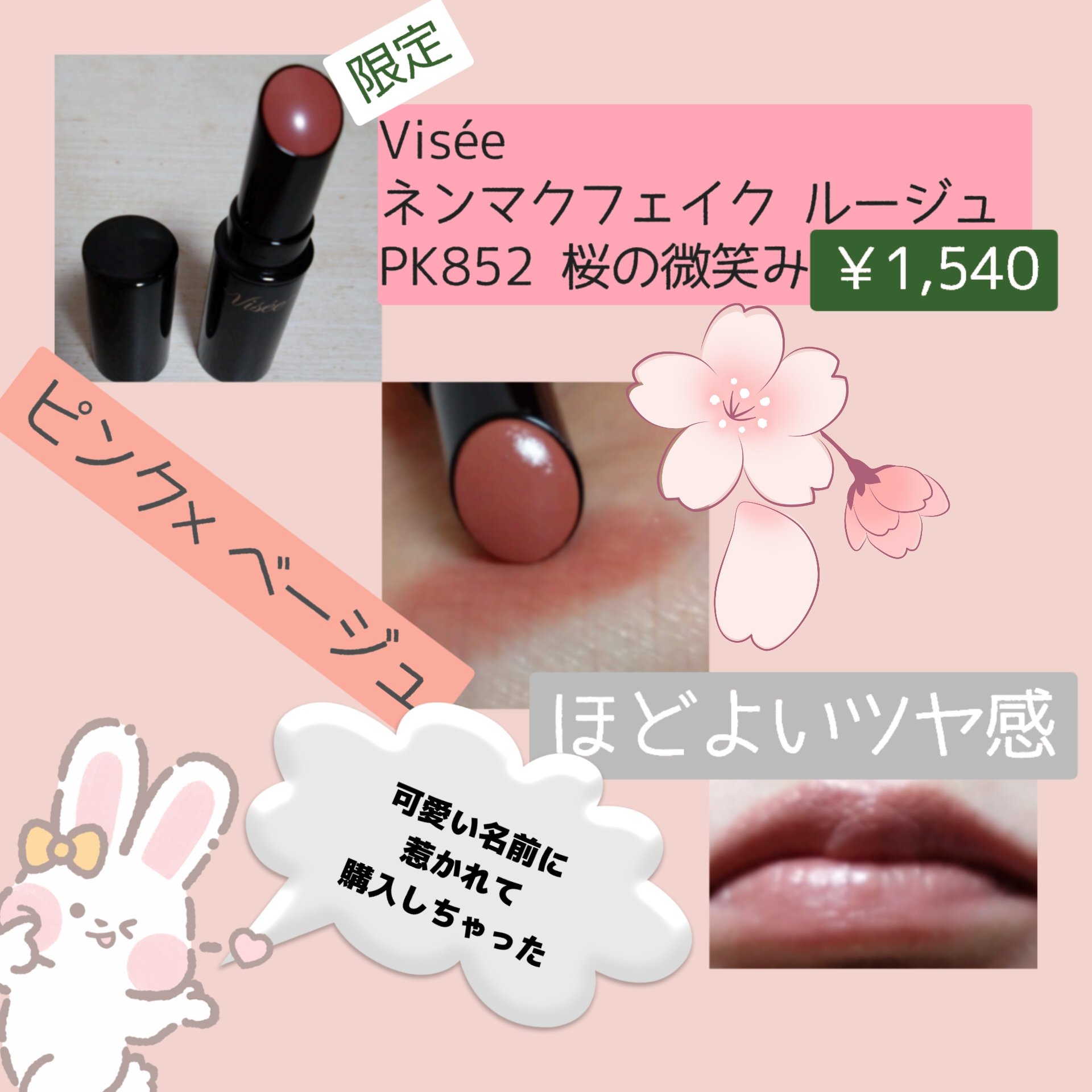 KATE・Viséeの口紅を使った口コミ -発売前から話題だった 限定のネン