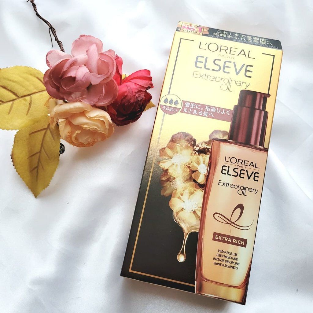 エルセーヴ エクストラオーディナリーオイル エクストラリッチ フィニッシュ/ロレアル パリ/ヘアオイルを使ったクチコミ（2枚目）
