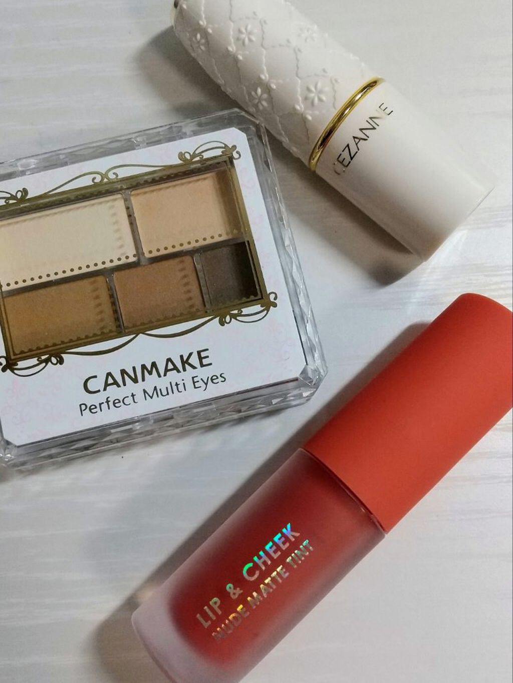 リップアンドチーク ヌードマットティント/CathyDoll/リップティントを使ったクチコミ（2枚目）