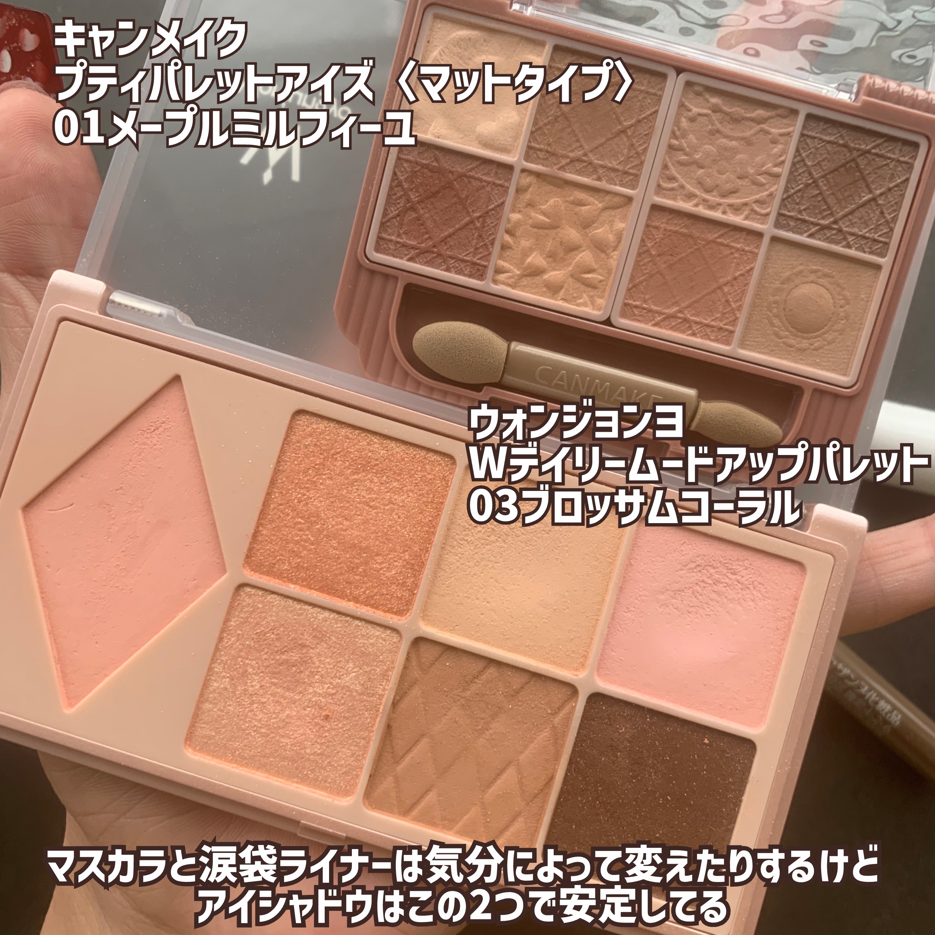 ウォンジョンヨ Ｗ デイリームードアップパレット /Wonjungyo/アイシャドウパレットを使ったクチコミ（3枚目）