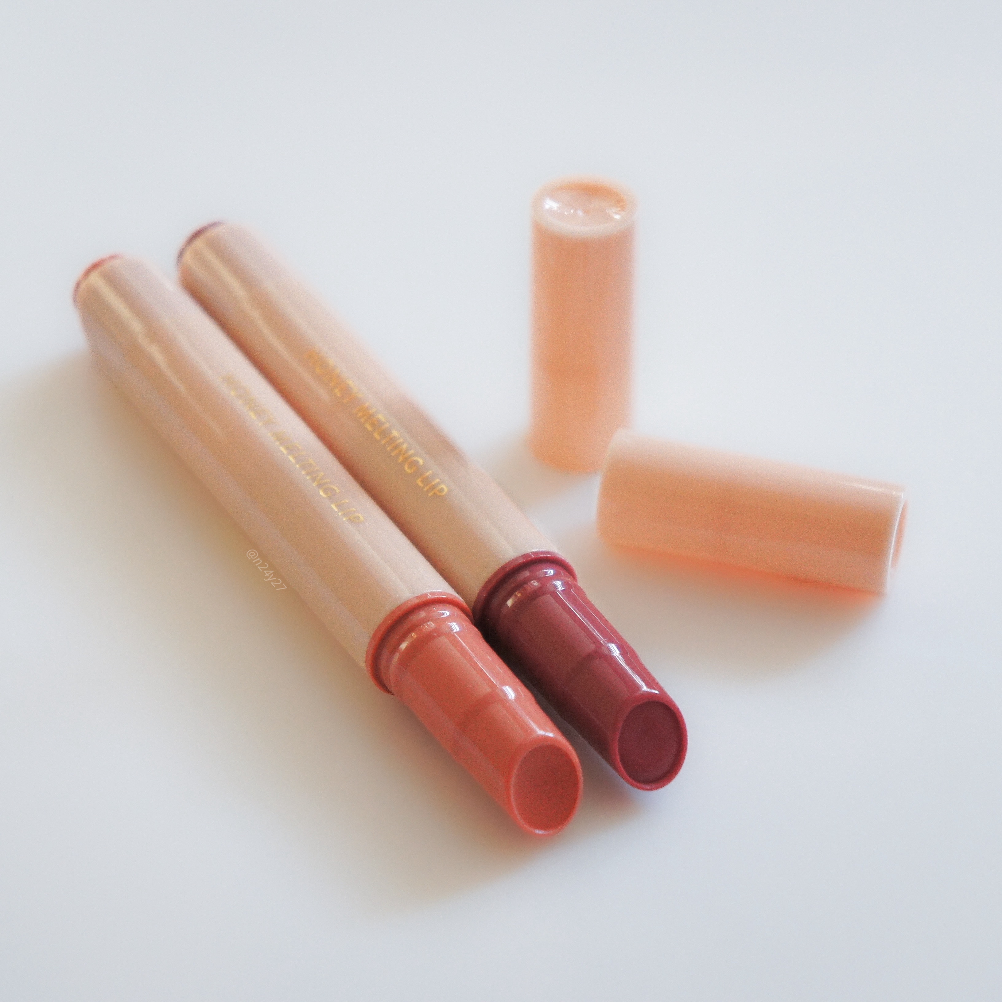 ハニーメルティングリップ 03 ベリーヨーグルト/ネイチャーリパブリック/口紅を使ったクチコミ（3枚目）